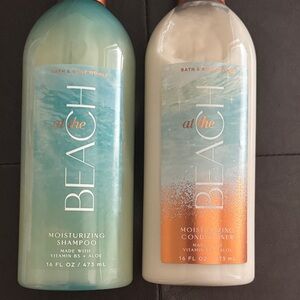 Bath & Body Works At The Beach Shampoo and Conditioner Set - Blue and White